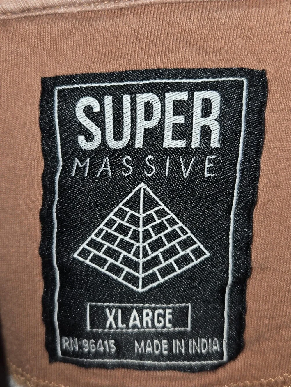 Super Massive Mushroom All Over Print Terracotta White Long Sleeve Sweatshirt XL - Picture 3 of 4